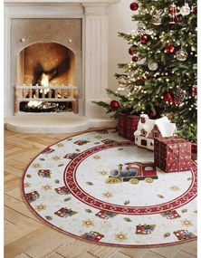 Tappeto rotondo rosso a tema natalizio ø 160 cm Toy's Delight Train – Villeroy&amp;Boch