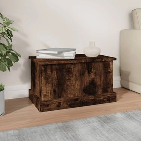 Contenitore rovere fumo 50x30x28 cm legno multistrato