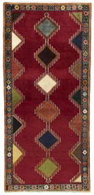 Gabbeh Tappeto 180 x 90 Rosso (Iran) Annodato A Mano
