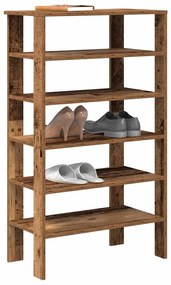 Scarpiera Legno Antico 61x32x105 Cm İn Truciolato /