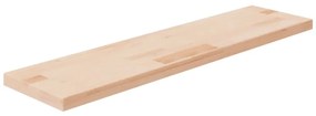 Ripiano 80x20x2,5 Cm Legno Massello Di Rovere Non Trattato /