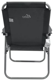 Sedia pieghevole da campeggio grigia