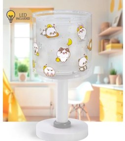 Dalber 41761E - Lampada da tavolo LED per bambini KAWAII FRIENDS 1xG4/4W/230V grigia