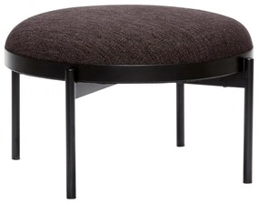 Futuro poggiapiedi nero, ø 65 cm Sen - Hübsch