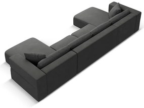 Divano angolare a U grigio scuro Esther - Milo Casa