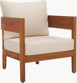 Set di 2 sedie con braccioli da giardino in legno di acacia Theo