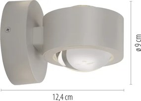 Schöner Wohnen 19331-39 - Lampada da parete LED CHIA 2xLED/2W/230V grigio