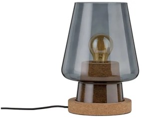 Paulmann 79736 - 1xE27/20W Lampada da tavolo IBEN 230V fumé