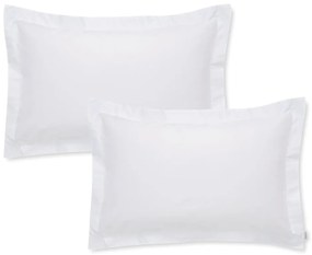 Set di 2 federe in cotone Oxford sateen bianco, 50 x 75 cm Cotton Sateen - Bianca