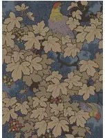 Little Greene Tapete Vine - Bleu