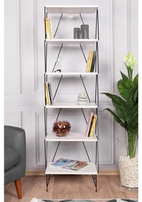Libreria BALABAN 165x48 cm bianco/nero