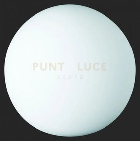 Pingpong lampada sfera vetro bianca d.20cm 1 luce attacco e27