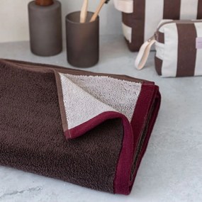 Set di asciugamani tipo terry marroni in cotone organico 2 pz 40x55 cm Soft – Mette Ditmer Denmark