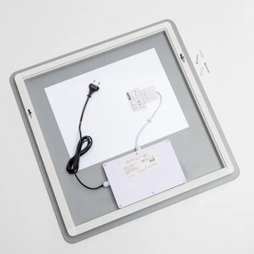 Brilagi - Specchio da bagno riscaldato con retroilluminazione a LED dimmerabile DIANA LED/17W/230V 60x60 cm IP44