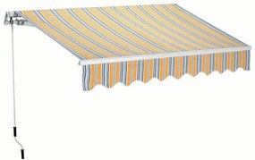 Tenda da sole a bracci estensibili mod. T137, L 3 x 2 m giallo