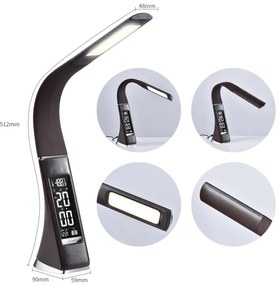 Brilagi - Lampada da tavolo dimmerabile a LED con display PELLE LED/7W/230V marrone