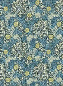 Morris & Co Carta da parati Seaweed - Ink/ Woad
