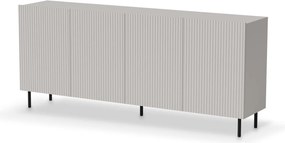 Comò Paxos KM-2 in colorazione cashmere – nero – 200x40x84 cm