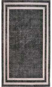 Tappeto lavabile grigio e crema 200x80 cm - Vitaus
