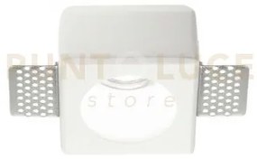Samba round faretto da incasso 1 luce attacco gu10 7,8x7,8cm in ges...