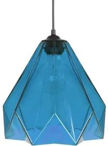 Tosel  Lampadari, sospensioni e plafoniere Lampada a sospensione cuadrado vetro blu  Tosel
