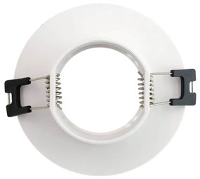 Faretto da Incasso Fisso Bianco in Policarbonato Foro Ø55-75mm