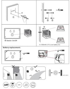 Globo 36495 - Lampada LED solare SOLAR LED/6W/3,2V 3000K IP54