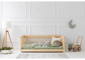 Letto per bambini in legno di pino in colore naturale 90x180 cm Mila CWW - Adeko