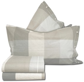 Parure copripiumino matrimoniale Tamigi tortora SmartDecoHome