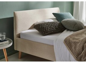 Letto matrimoniale imbottito beige rete non inclusa 140x200 cm Wicki – Meise Möbel