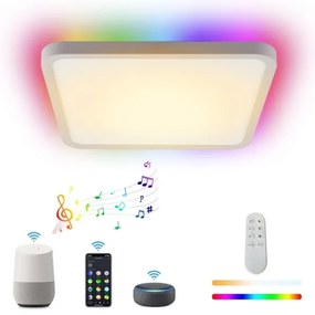Immax NEO 07168-W40-LED RGB+CCT Lampada dimmerabile 50W/230V Wi-Fi Tuya white+TC