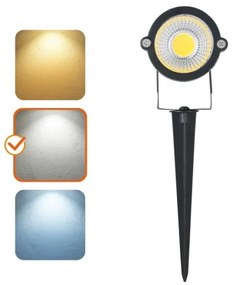 Lampada da esterno LED BLAKE LED/5W/230V 4000K IP65 nera