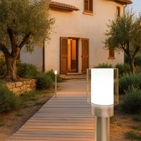 Paletto da Giardino 100cm acciaio INOX IK06 IP54 - base E27