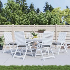 Cuscini Per Sedia 6 Pz Grigi 50x50x7 Cm Tessuto Oxford /