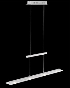 Lampadario con intensità regolabile argentato in metallo Tenso – Fischer &amp; Honsel