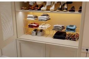 Organizzatore per scaffali 42x19 cm oro