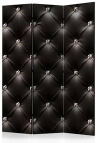 Paravento separè Impero dello stile (3-parti) - composizione in sfondo nero e cristalli