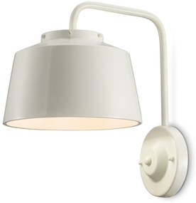 Applique Vintage 50'S Ferro E Ceramica Crema 1 Luce E27