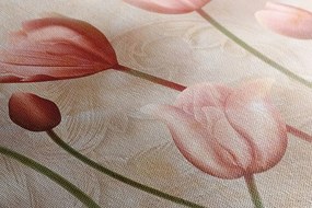Stampa su tela – Tulipani rosa antico