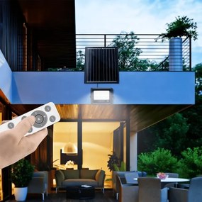 Aigostar - LED Faro solare dimmerabile LED/100W/3,4V IP65 + +TC