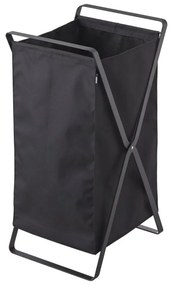 Cestino pieghevole nero per la lavanderia Tower - YAMAZAKI