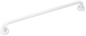 Maniglione di sicurezza bianco 67 cm per disabili in acciaio inox