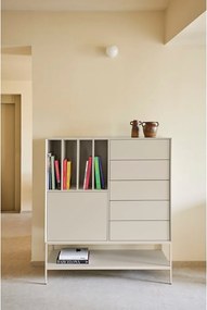 Armadietto nero 120x140x45 cm Platt – Teulat