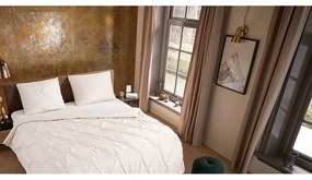 Set lenzuola letto matrimoniale in microfibra crema 200x220 cm Pure Elegance - Good Morning