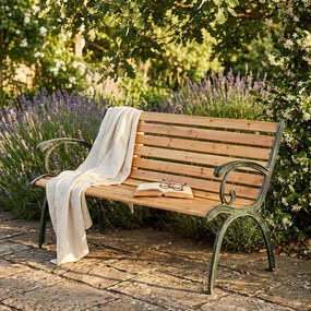 GINE LONG - panca in legno e ghisa