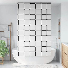 Tenda A Rullo Doccia 130x240 Cm Larghezza Tessuto 126 Cm /
