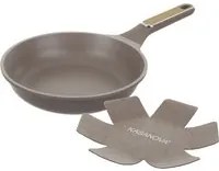 Padella antiaderente 24 cm Taupe con salvapadella