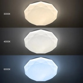 Plafoniera LED dimmerabile HEX LED/72W/230V 3000-6000K Ø 50 cm bianco + telecomando