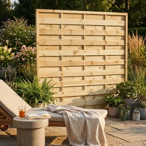Frangivento da giardino in legno di pino impregnato in autoclave 90 x 180 cm