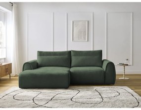 Divano angolare in verde scuro Aden – Bobochic Paris